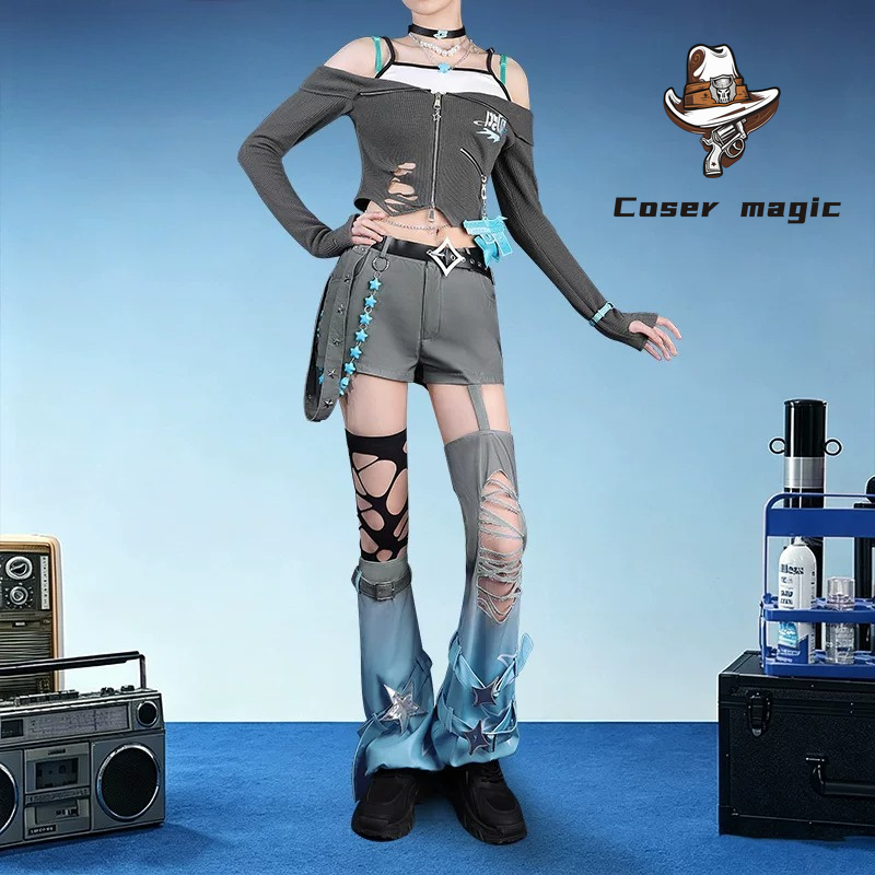 Party Games Christmas - ゲーム VTuber Y4T4 Rei7 コスプレ衣装制服ハロウィンカーニバルパーティークリスマスプレイ役割服服