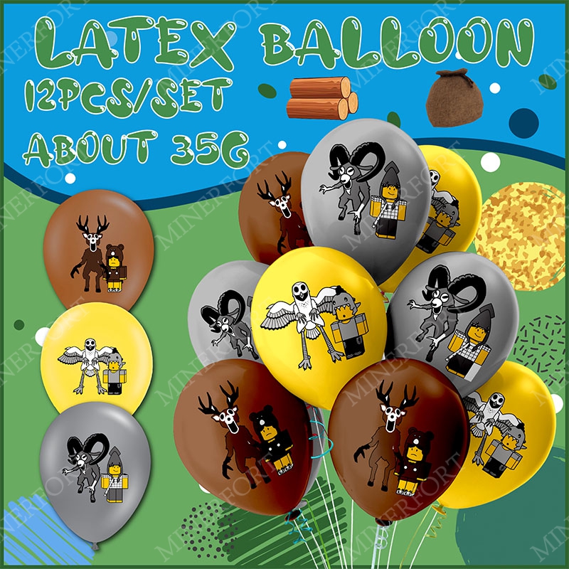Party Games Easter For Kids - ロボット99ナイト・イン・ザ・フォレスト ラテックスバルーンゲーム 漫画パッケージ 子供用 誕生日 ベビーシャワー用品