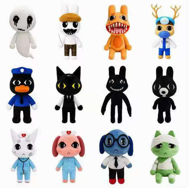 Party Games Easter For Kids - かわいいホラーアニマル病院のぬいぐるみ、青い犬、ペンギン、ウサギのぬいぐるみ、コレクタブルゲームキャラクターのぬいぐるみ、子供向けギフト