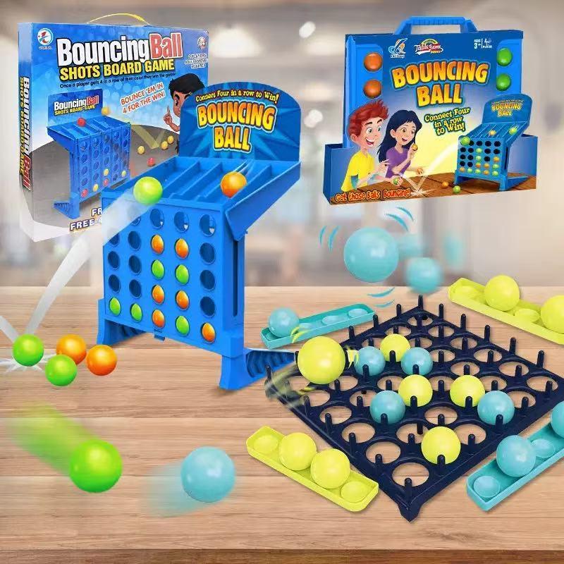 バウンシングリンクショットボードゲーム、コネクト4ショットバ - Party Games Kids のレビューと価格