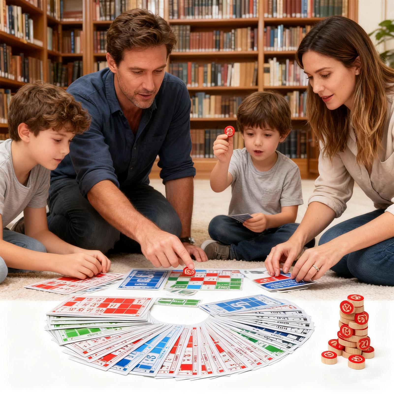 ビンゴセット 面白いヴィンテージ木製おもちゃ 大きな印刷カー - Party Games For Large Groups のレビューと価格