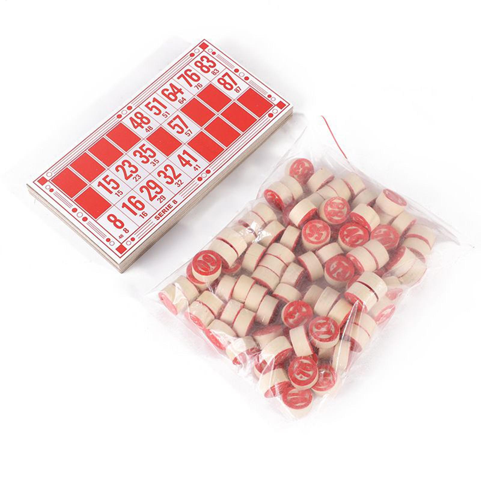 ビンゴセット 面白いヴィンテージ木製おもちゃ 大きな印刷カー - Party Games For Large Groups のレビューと価格