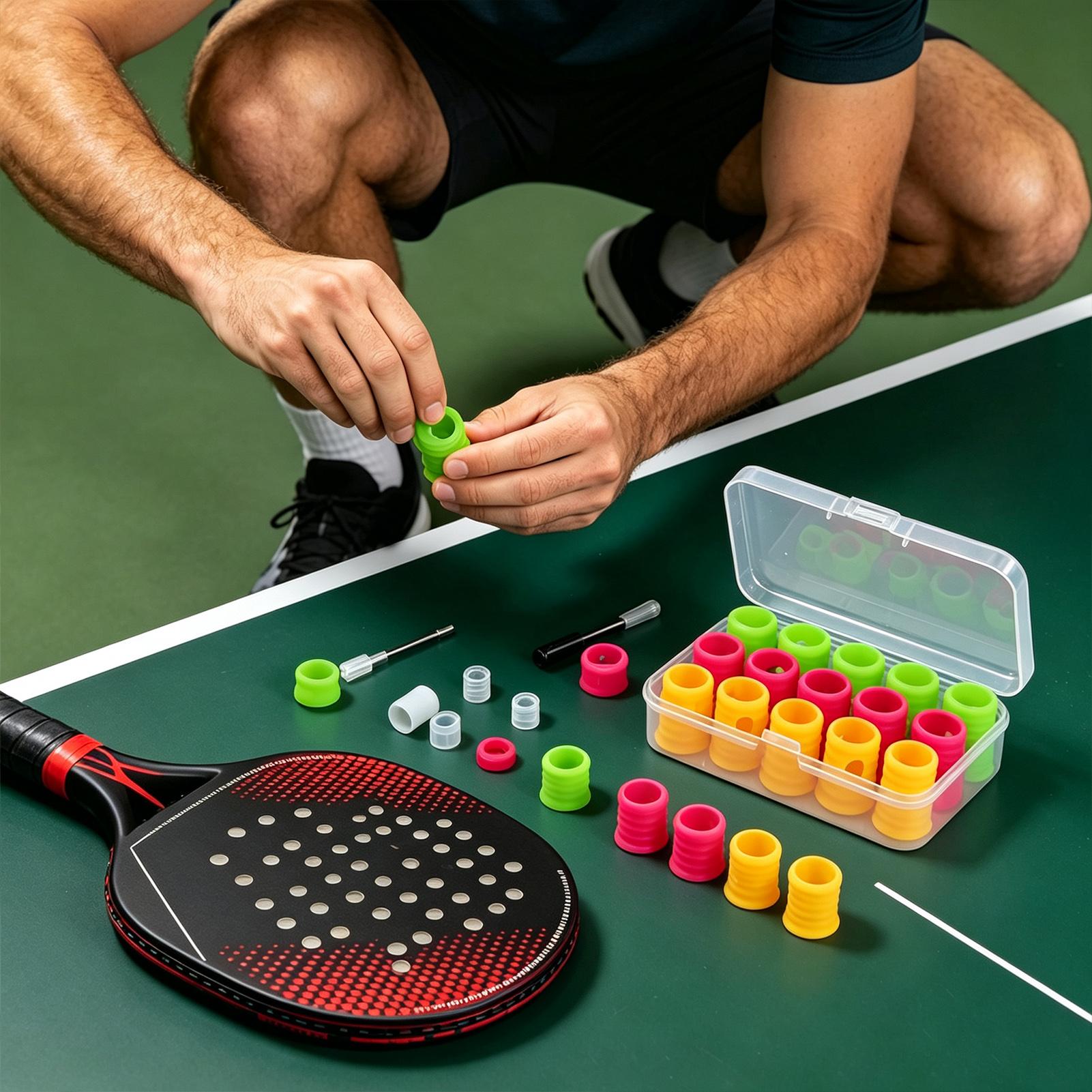 テニスラケット振動止め 15個入り バドミントンラケット振動 - Badminton Set Garden のレビューと価格