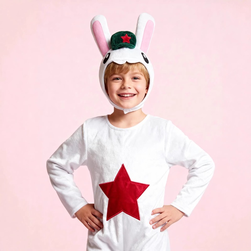 子供用の白いイースターコスチューム、耳と尻尾付き、学校のパー - Party Games Easter For Kids のレビューと価格