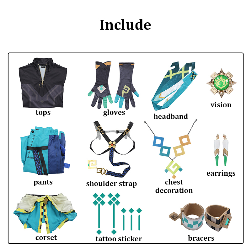 Kinich コスプレ原神インパクトコスプレ衣装ウィッグター - Party Games Kit のレビューと価格