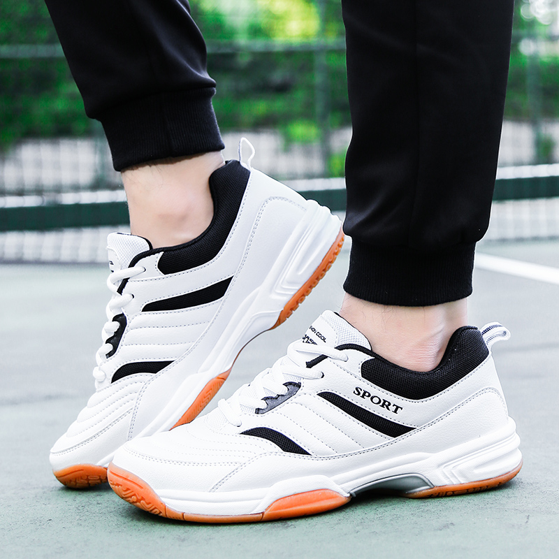 男性用テニスシューズ通気性アウトドアスポーツジム女性バドミン - Badminton Set Garden のレビューと価格