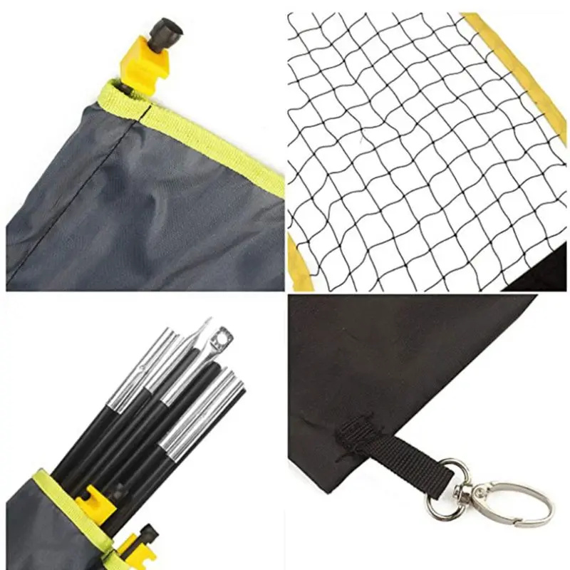 折りたたみ式バドミントンネットセット、庭でのサッカー、テニス - Badminton Set Garden のレビューと価格