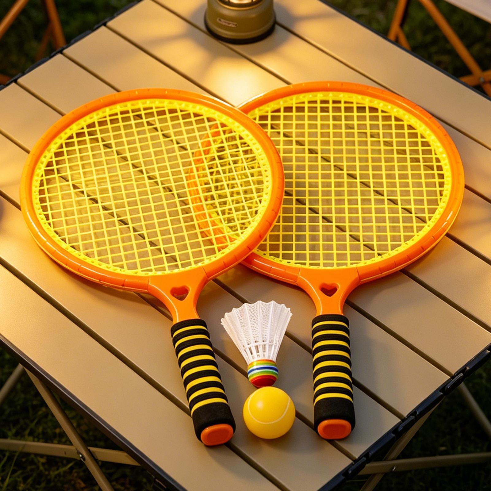 子供用バドミントンラケット子供用屋外テニスゲームバドミントン - Badminton Set Garden のレビューと価格