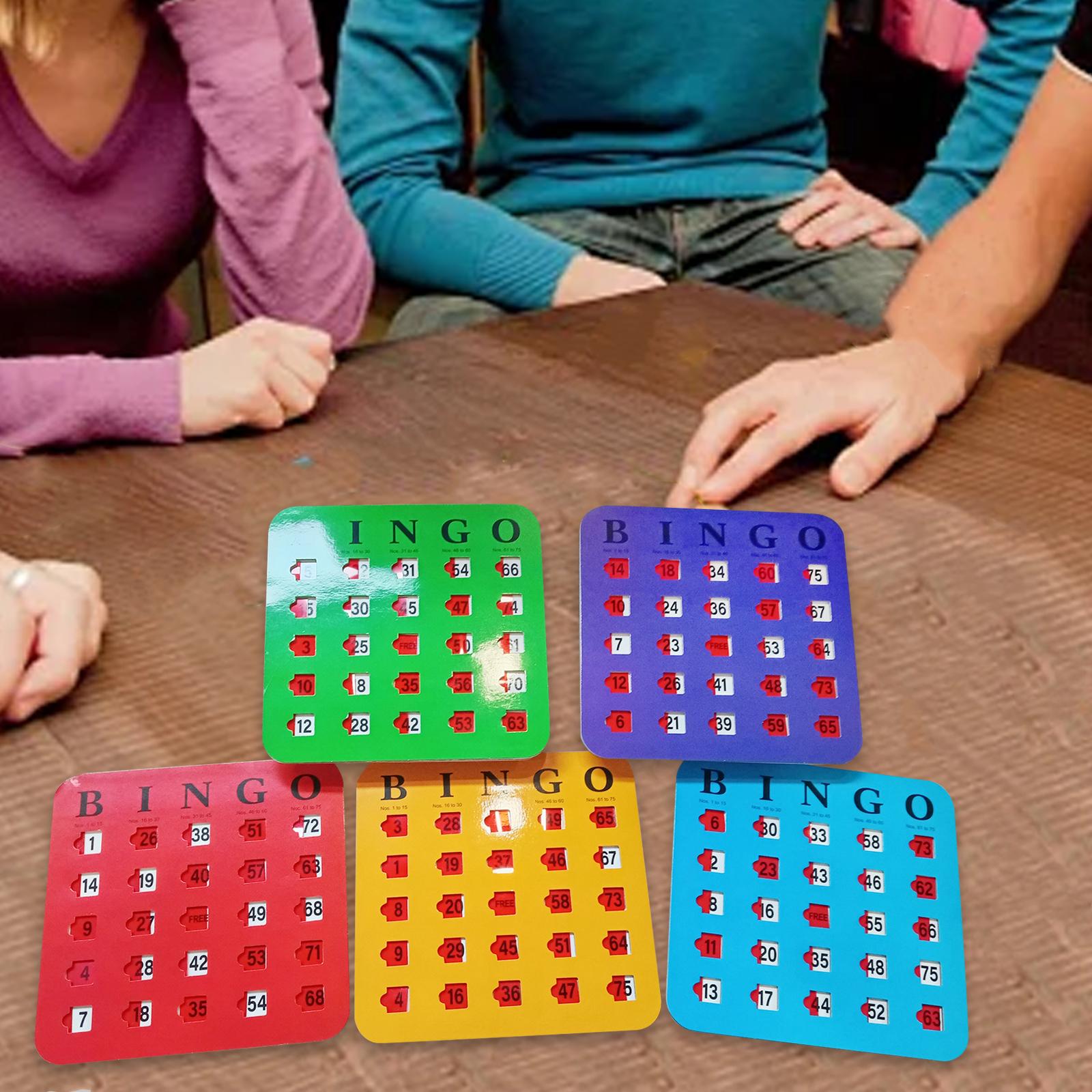 5枚組 大きなプリント ビンゴカード 見やすい パーティーゲ - Party Games For Large Groups のレビューと価格